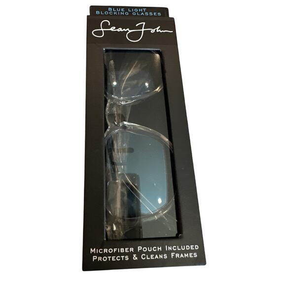NIB Sean John Blue Light Blocking Glasses Lenox (Clear) Power +0.00 - Picture 1 of 5